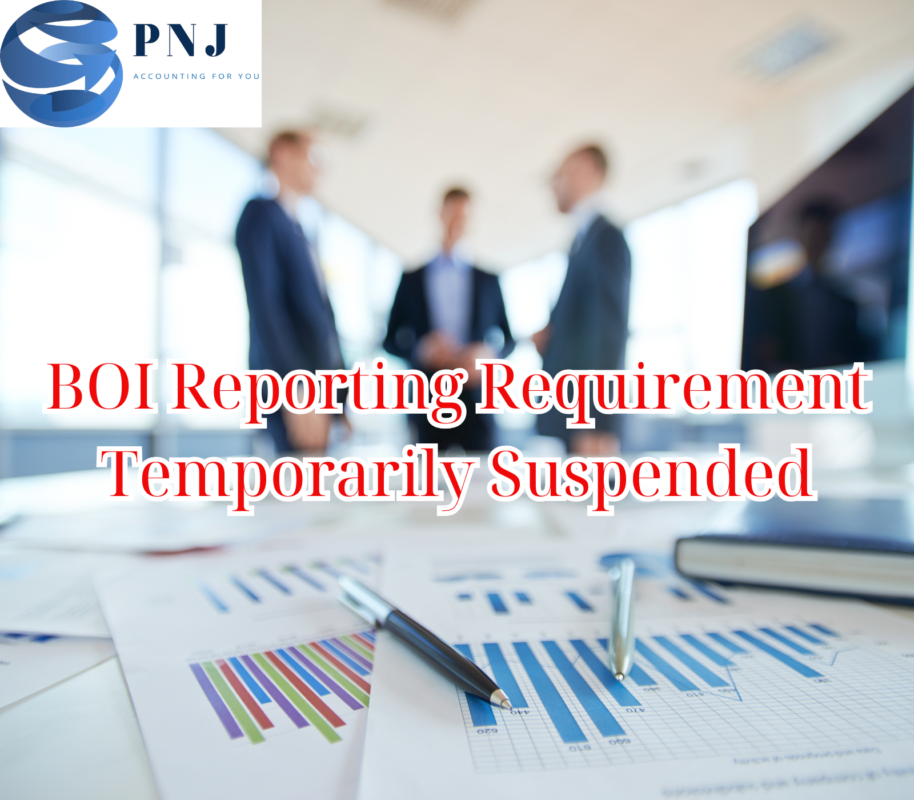 BOI Reporting Requirement Temporarily Suspended
